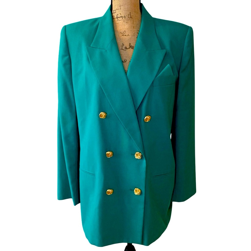 Vintage Worthington Green Blazer Size 12